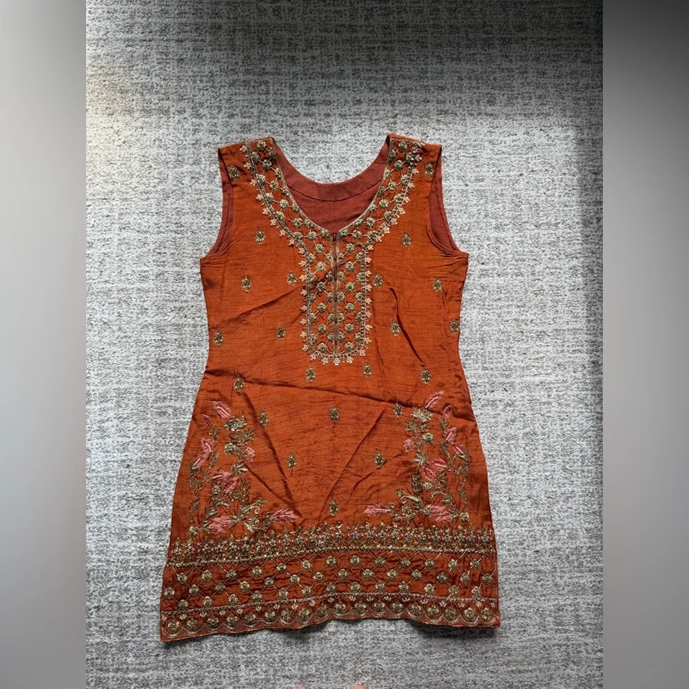 Kanwal Malik Orange Sharara Suit - Picture 5 of 11